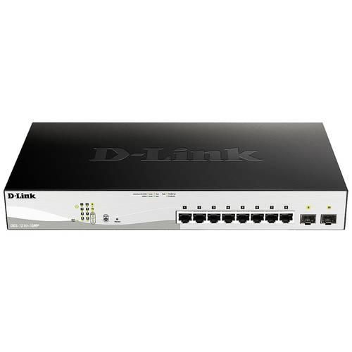 D-Link DGS-1210-10MP/E Netzwerk Switch RJ45/SFP 8 + 2 Port 20 GBit/s PoE-Funktion