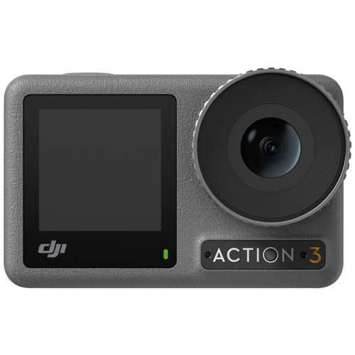 DJI Action 3 Standard Action Cam 4K, Ultra HD, WLAN, Dual-Display, Wasserfest, Touch-Screen, Zeitlupe, Staubgeschützt, Frostbeständig, Intervall-Aufnahme,