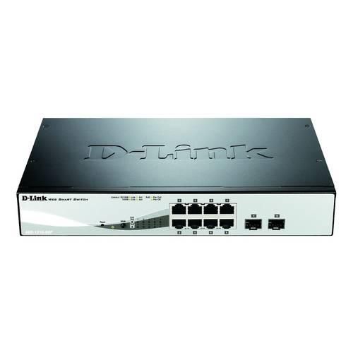 D-Link DGS-1210-08P/E Netzwerk Switch RJ45/SFP 8 + 2 Port 20 GBit/s PoE-Funktion