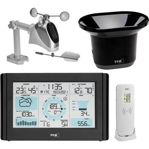 TFA Dostmann WEATHER PRO 35.1161.01 Funk-Wetterstation Vorhersage für 12 bis 24 Stunden Anzahl Sensoren max. 3