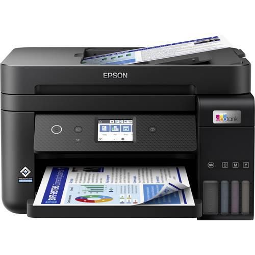 Epson EcoTank ET-4850 Multifunktionsdrucker A4 Drucker, Scanner, Kopierer, Fax ADF, Duplex, LAN, USB, WLAN, Tintentank-System;Schwarz