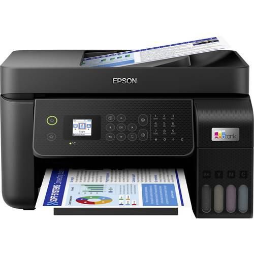 Epson EcoTank ET-4800 Multifunktionsdrucker A4 Drucker, Scanner, Kopierer, Fax ADF, Duplex, LAN, USB, WLAN, Tintentank-System;Schwarz