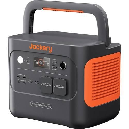 Jackery Explorer 1000 Plus Powerstation LiFePO 4 Schwarz, Orange mit Laderegler