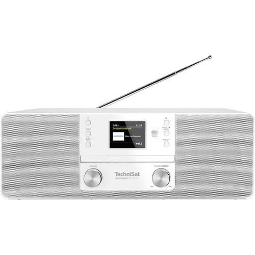 TechniSat DIGITRADIO 370 CD IR Tischradio DAB+, DAB, UKW, Internet WLAN, Bluetooth®, CD, USB, Internetradio Inkl. Fernbedienung Weiß