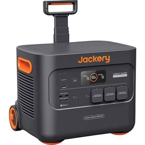 Jackery Explorer 2000 Plus Powerstation LiFePO 4 Schwarz, Orange mit Laderegler