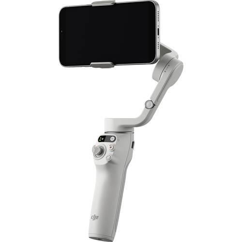 DJI Osmo Mobile 6 Gimbal elektrisch 1/4 Zoll Grau Bluetooth, inkl. Smartphonehalter, inkl. Tasche