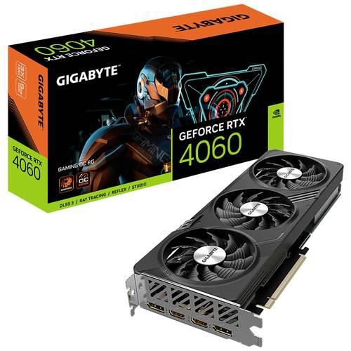 Gigabyte Grafikkarte Nvidia GeForce RTX 4060 Gaming Overclocked 8 GB GDDR6-RAM PCIe x16 DisplayPort, HDMI® Übertaktet / Overclocked