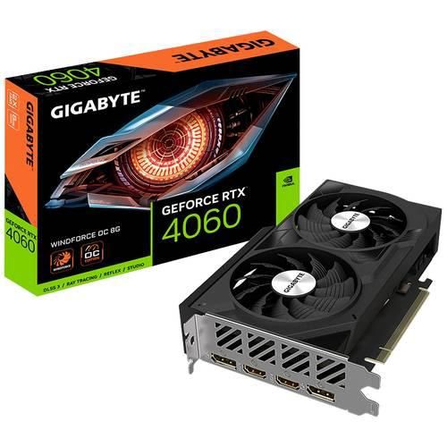 Gigabyte Grafikkarte Nvidia GeForce RTX 4060 Windforce Overclocked 8 GB GDDR6-RAM PCIe x16 DisplayPort, HDMI® Übertaktet / Overclocked