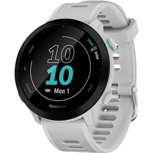 Garmin Forerunner 55 GPS, EU, Whitestone GPS-Laufuhr 42 mm Weiß