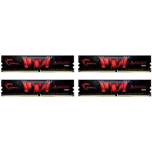 G.Skill Aegis PC-Arbeitsspeicher Kit DDR4 64 GB 4 x 16 GB Non-ECC 3200 MHz 288pin DIMM CL16-18-18-38 F4-3200C16Q-64GIS