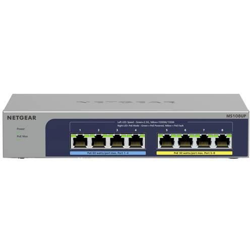 NETGEAR MS108UP Netzwerk Switch RJ45 8 Port 2.5 GBit/s PoE-Funktion