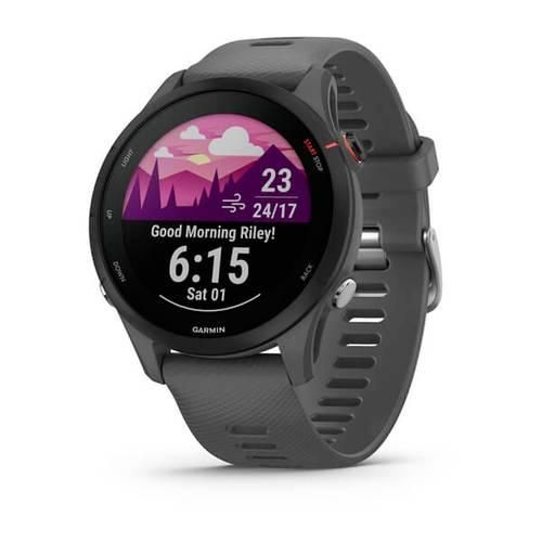 Garmin Forerunner® 255 Smartwatch 46 mm Schiefer-Grau, Schwarz