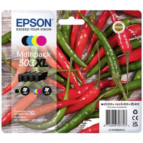 Epson Druckerpatrone T09R6, 503XL Original Kombi-Pack Schwarz, Cyan, Magenta, Gelb C13T09R64010