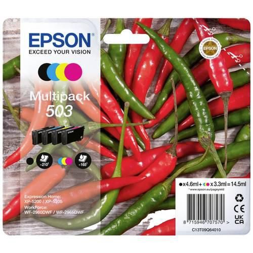 Epson Druckerpatrone T09Q6, 503 Original Kombi-Pack Schwarz, Cyan, Magenta, Gelb C13T09Q64010