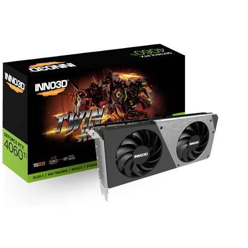 Inno 3D Grafikkarte Nvidia GeForce RTX 4060 Ti TWIN X2 16 GB GDDR6-RAM PCIe x8 HDMI®, DisplayPort NVIDIA G-Sync, Vulkan