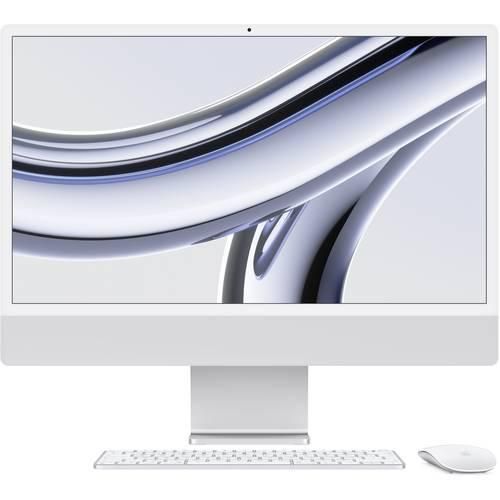 Apple iMac 24 Retina 4.5K (M3, 2023) 61 cm (24 Zoll) Silber Apple M3 8-Core CPU 8 GB RAM 256 GB SSD Apple M3 10-Core GPU MQRJ3D/A