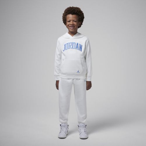 Jordan 'See Me Shine' tweedelige hoodieset voor kleuters - Wit