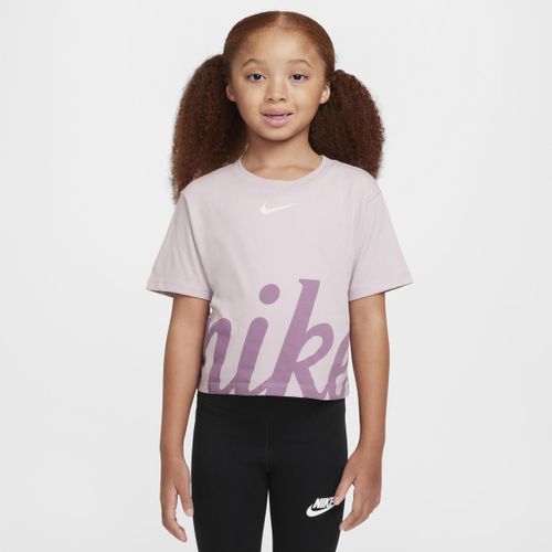 Nike T-shirt met gezellige graphic voor kleuters - Paars