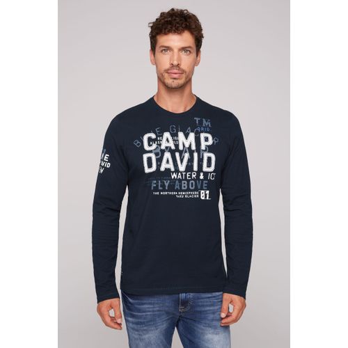 CAMP DAVID Langarmshirt, mit mehreren Prints