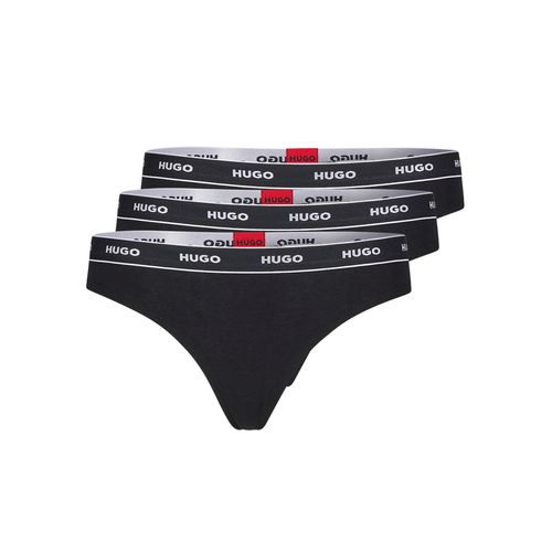 HUGO Underwear String »TRIPLET THONG STRIPE«, (3 St.), mit HUGO Logo-Elastikbund