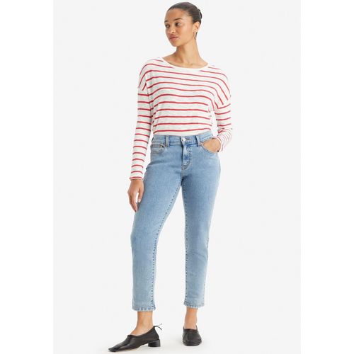 Boyfriend-Jeans LEVI'S "MID RISE BOYFRIEND" Gr. 28, Länge 30, blau (boat day) Damen Jeans