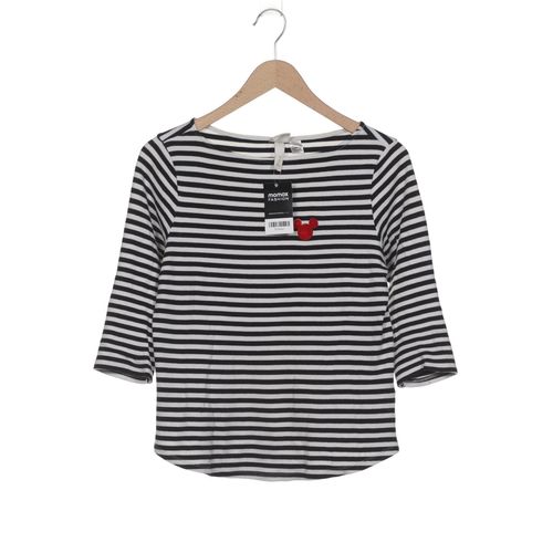 H&M Damen Langarmshirt, weiß, Gr. 36