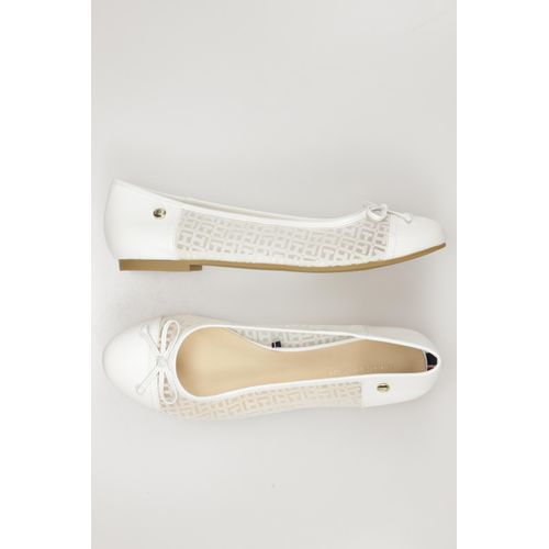 Tommy Hilfiger Damen Ballerinas, weiß, Gr. 41