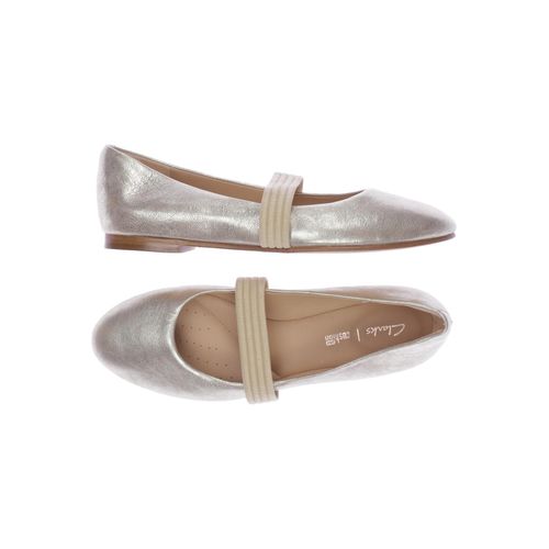 Clarks Damen Ballerinas, gold, Gr. 6