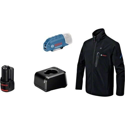 Bosch Professional 06188000FZ Beheizbare Jacke GHJ 12 + 18 V XA Kleider-Größe: L Schwarz