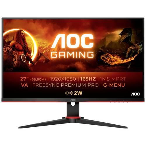 AOC 27G2SAE/BK Gaming Monitor EEK E (A - G) 68.6 cm (27 Zoll) 1920 x 1080 Pixel 16:9 1 ms Kopfhörer (3.5 mm Klinke), DisplayPort, HDMI® VA LCD