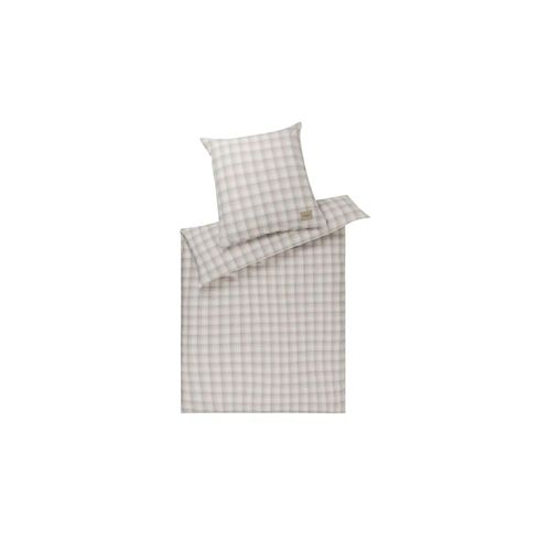 JOOP! Soft-Flanell-Bettwäsche Soft Checks ¦ creme ¦ Maße (cm): B: 135