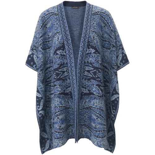 Cape 100% alpaca Inkadoro blauw