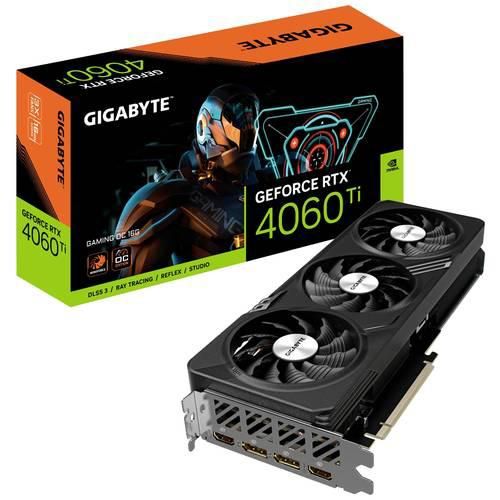 Gigabyte Grafikkarte Nvidia GeForce RTX 4060 Ti Gaming Overclocked 16 GB GDDR6-RAM PCIe x16 PCIe, HDMI®, DisplayPort