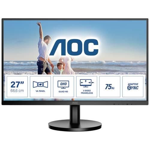 AOC Q27B3MA LED-Monitor EEK F (A - G) 68.6 cm (27 Zoll) 2560 x 1440 Pixel 16:9 4 ms HDMI®, DisplayPort, Kopfhörer (3.5 mm Klinke) VA LCD