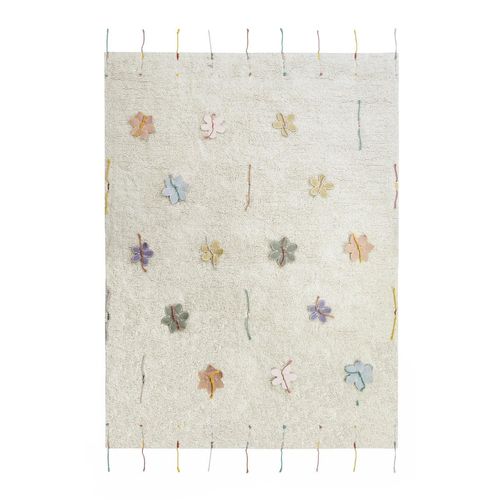 Lorena Canals - Wildflower Spielteppich mit Spielzubehör, 120 x 160 cm, natur / vintage nude / vintage blue