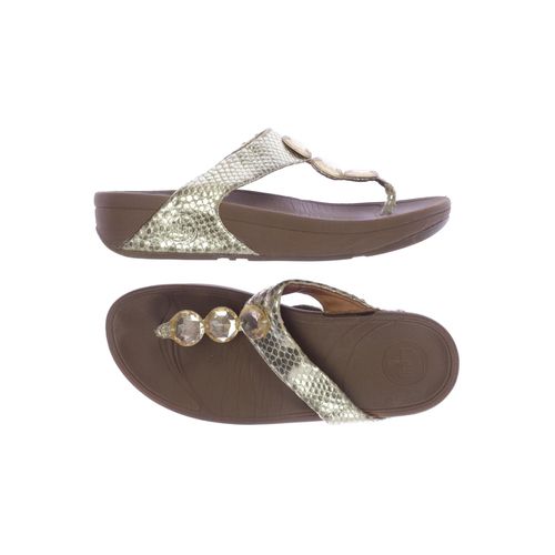 FitFlop Damen Sandale, gold, Gr. 38