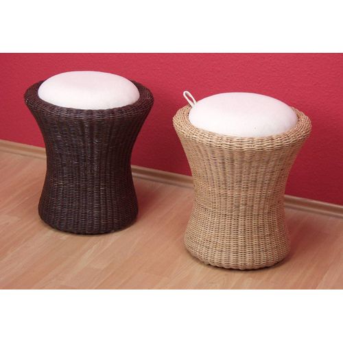 Sitzhocker HOME AFFAIRE, beige (natur), B:42cm H:48cm T:42cm, Hocker