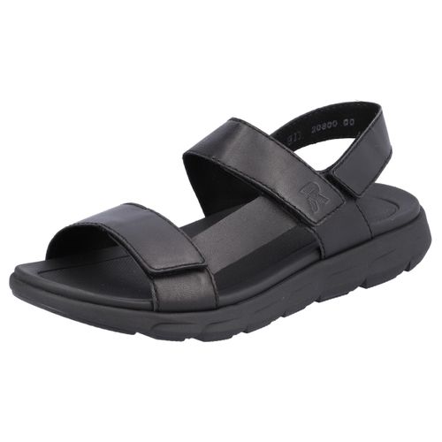 Sandale RIEKER EVOLUTION Gr. 45, schwarz Herren Schuhe Sommerschuh, Klettschuh, Freizeitsandale, mit Klettverschlüssen