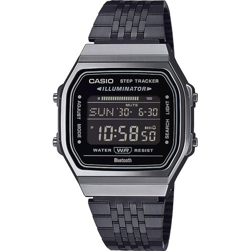 Smartwatch CASIO VINTAGE Smartwatches schwarz Armbanduhr, Herrenuhr, Damenuhr, Bluetooth,Stoppfunktion,Schrittzähler