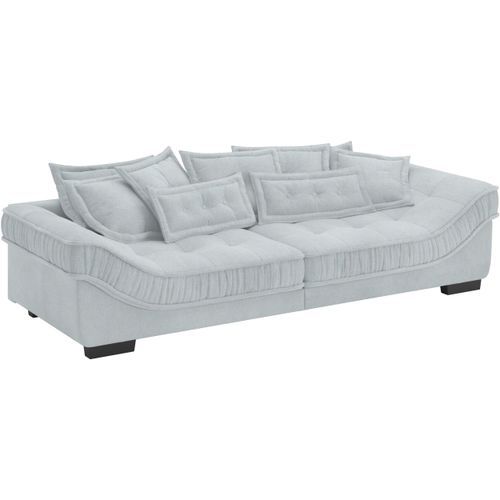 Big-Sofa INOSIGN "Diwan II DuraFlex" Sofas Gr. B/H/T: 300cm x 67cm x 121cm, Soft clean, grau (novaclean avanti 3 silber) DuraFlex-Kaltschaumpolsterung, bis 140 kg, 4 Bezugsqualitäten