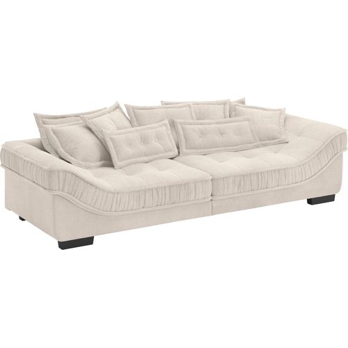 Big-Sofa INOSIGN "Diwan II" Sofas Gr. B/H/T: 300cm x 67cm x 121cm, Soft clean, beige (novaclean avanti 4 ecru) Wahlweise mit Kaltschaumpolsterung bis 140 kg belastbar