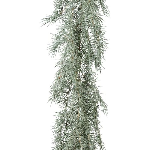 Winterliche Kunstpflanze CREATIV GREEN "Weihnachtsdeko, Weihnachtsgirlande" Kunstpflanzen Gr. L: 185cm,, grün Weihnachtsgirlande Girlande gefrostet, Länge 185 cm