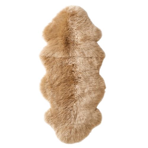 Teppich HEINE HOME Gr. 3, braun (camel), B:68cm H:70mm L:140cm, Lammfell, Lammwolle, Teppiche, Fellteppich Schurwollteppich Teppich