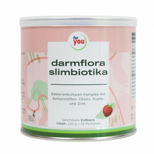 for you darmflora slimbiotika 250g -25 Portionen - Erdbeere