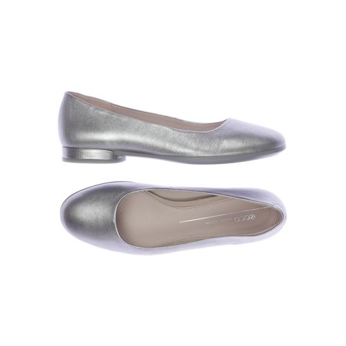 Ecco Damen Ballerinas, silber, Gr. 39