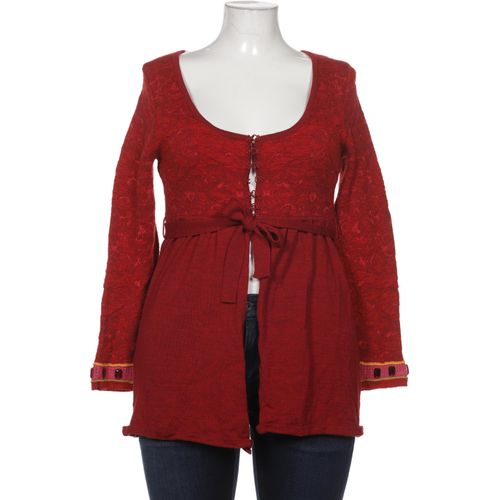 Eva Claudi Damen Strickjacke, rot, Gr. 42