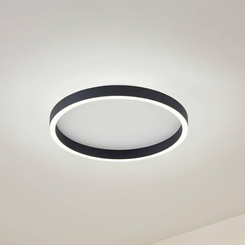 Lucande LED-Deckenleuchte Rotundo, Ø 40 cm, schwarz, dimmbar