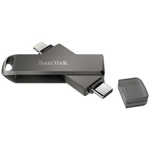 SanDisk iXpand® Luxe USB-Stick 256 GB Schwarz SDIX70N-256G-GN6NE Apple Lightning, USB-C® USB 3.1 (Gen 1)