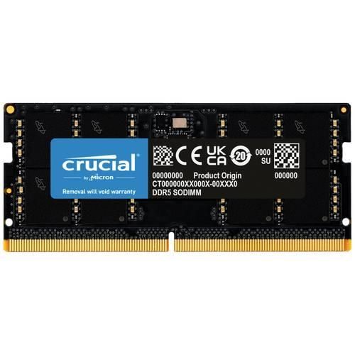 Crucial CT32G48C40S5 Laptop-Arbeitsspeicher Modul DDR5 32 GB 1 x 32 GB 4800 MHz 262pin SO-DIMM CL40 CT32G48C40S5