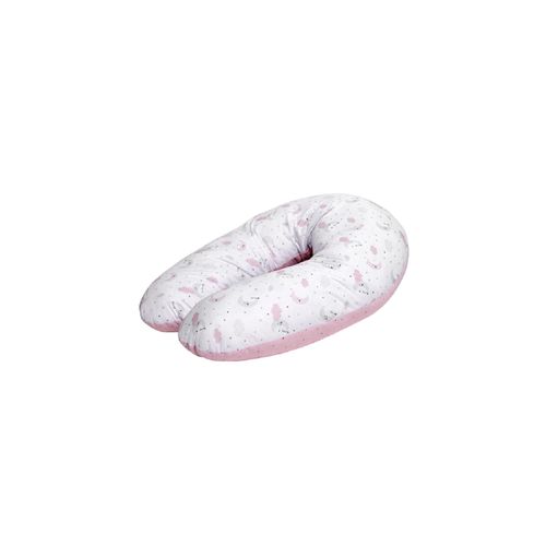 Lorelli Schwangerschaftskissen Stillkissen, 100% Baumwolle, 190 cm lang pink